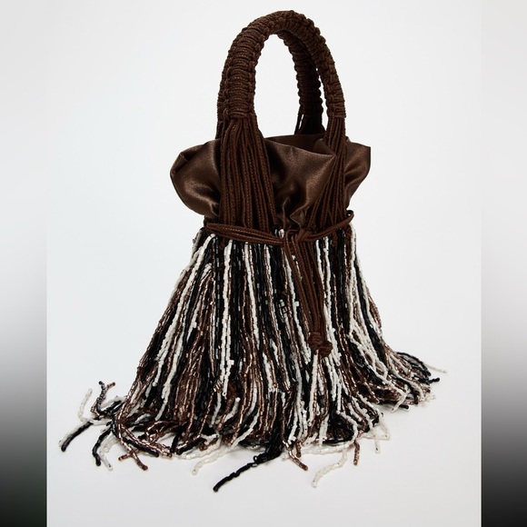 Zara mini bucket beaded bag - Picture 7 of 12